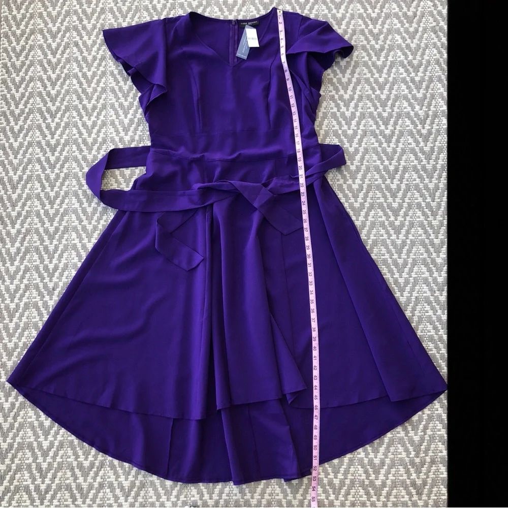 Lane Bryant Lena v-neck high low midi dress size 18 - Picture 5 of 13